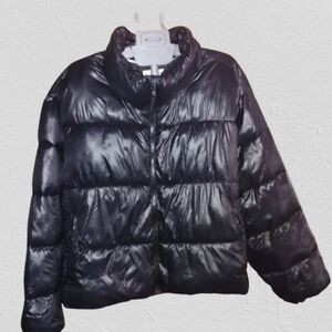 Like New Cropped Puffer Jacket | Women’s Boxy Fit | Black | Size XL